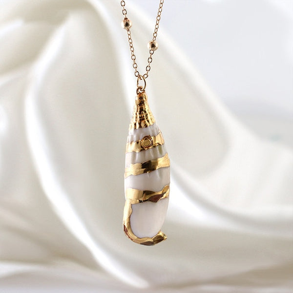 POXAM 2019 Fashion Hot Bohemian Seashell Necklaces for Women Man Summer Beach Natural Conch Shell Pendant Choker Chain jewelry