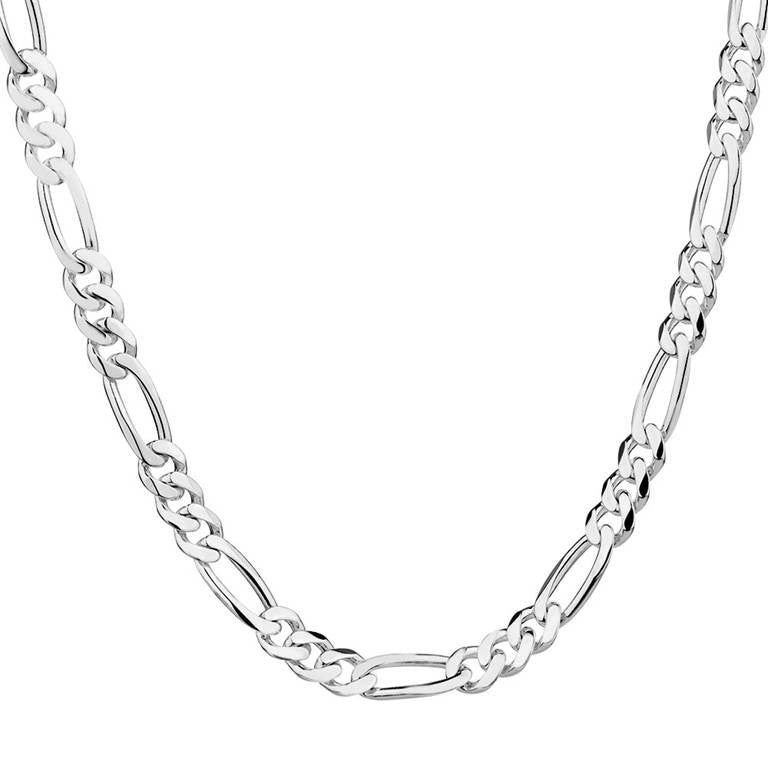 H:HYDE Wholesale 1 pcs Simple Silver Color Chain Necklace Fine Jewelry For Women Men 16inch-30 inch  DY