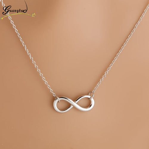 Charm Fashion Infinity 8 Leaf Cross Bird Pendant Necklaces Collares For Women Bijoux Clavicle Necklace Wedding Colar Jewelry